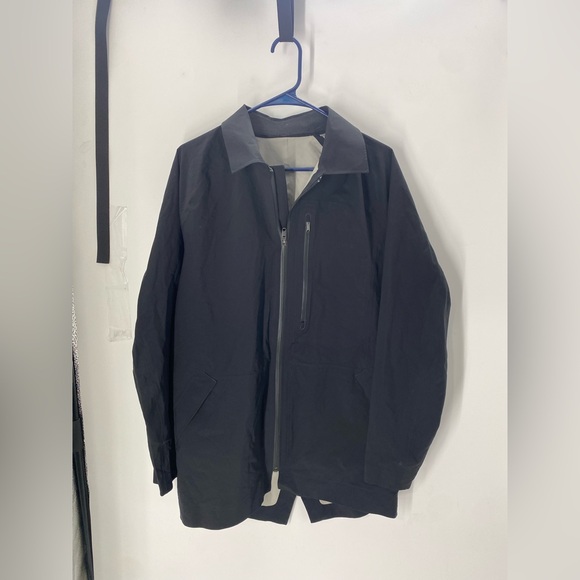 Lululemon Men’s Return of the Mac Black Rain City Parka Jacket Sz M - Picture 2 of 6